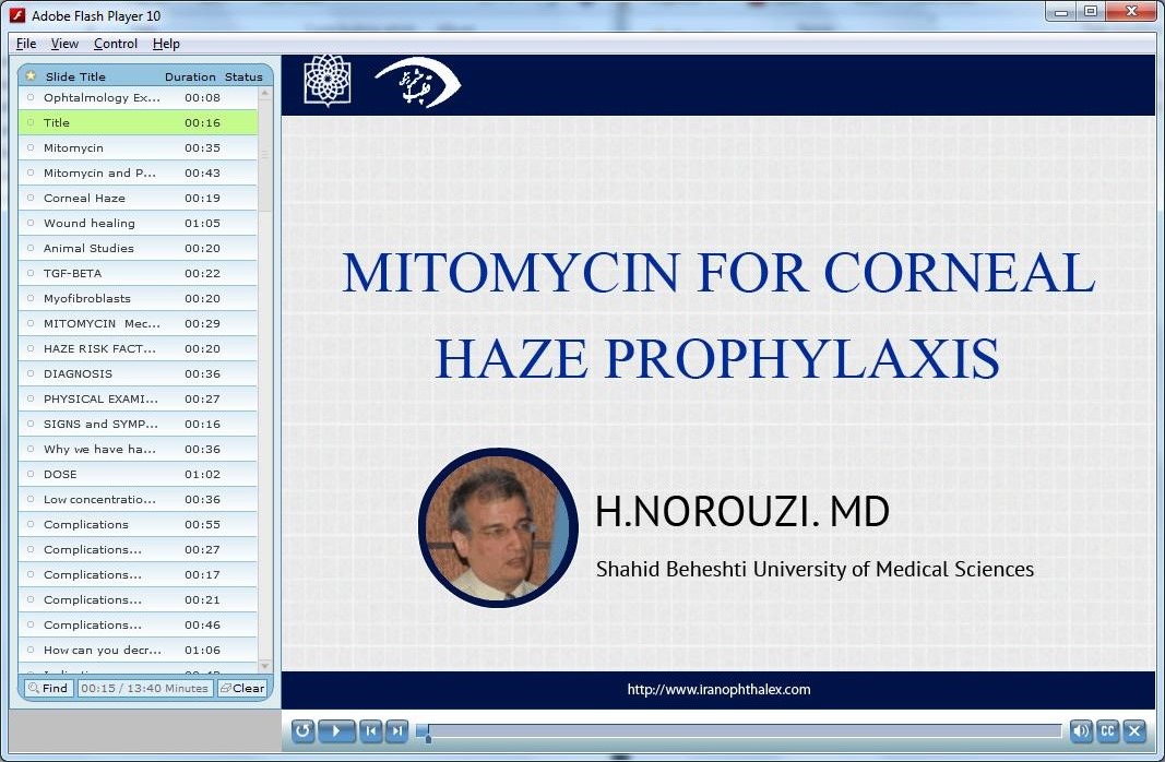 Mitomycin for Corneal Haze Prophylaxis